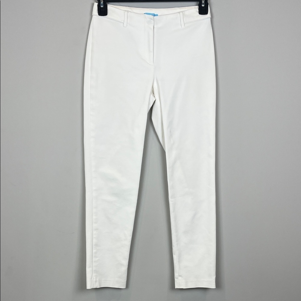 J. McLaughlin Ivory Slim Straight Chinos Dress Pants Women's Size 2